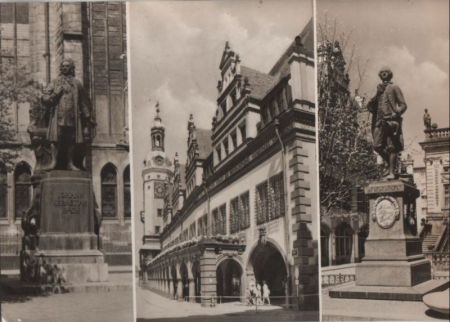 Leipzig - u.a. Goethedenkmal - 1973 Leipzig - u.a. Goethedenkmal - 1973