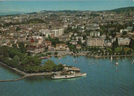 Schweiz - Lausanne - Ouchy, Vue generale - 1973 Schweiz - Lausanne - Ouchy, Vue generale - 1973