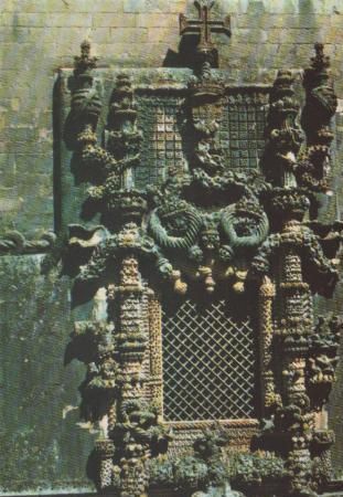Portugal - Tomar - Window of Christ Convent - 1984 Portugal - Tomar - Window of Christ Convent - 1984
