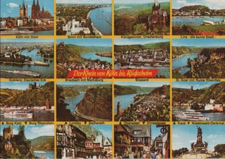 Rhein - von Köln bis Rüdesheim - ca. 1975 Rhein - von Köln bis Rüdesheim - ca. 1975