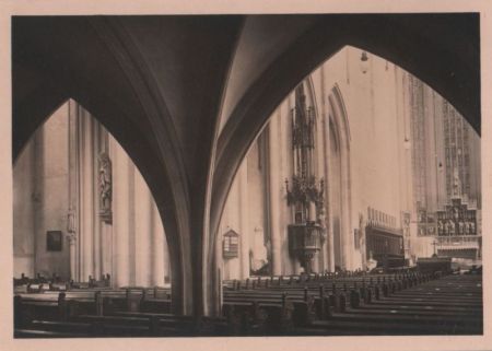 Rothenburg - St. Jakobskirche, Innenansicht - 1934 Rothenburg - St. Jakobskirche, Innenansicht - 1934