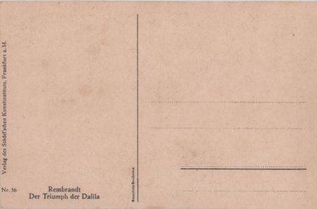 Rembrandt; Triiumph der Dalila Rembrandt; Triiumph der Dalila