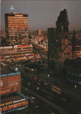 Berlin-Charlottenburg, Gedächtniskirche - mit Europa Center - ca. 1970 Berlin-Charlottenburg, Gedächtniskirche - mit Europa Center - ca. 1970