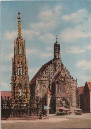 Nürnberg - Der Schöne Brunnen - ca. 1965 Nürnberg - Der Schöne Brunnen - ca. 1965