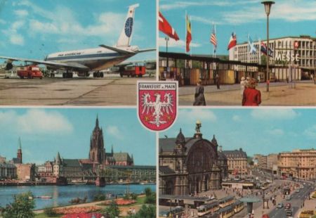 Frankfurt Main - 4 Teilbilder - 1964 Frankfurt Main - 4 Teilbilder - 1964