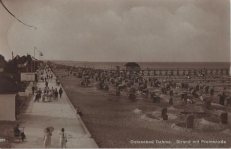 Dahme - Strand mit Promenade - 1926 Dahme - Strand mit Promenade - 1926