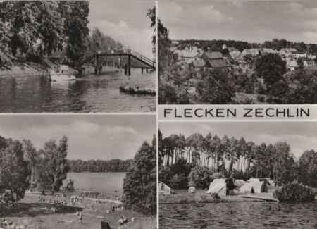 Rheinsberg-Flecken Zechlin - mit 4 Bildern - 1977 Rheinsberg-Flecken Zechlin - mit 4 Bildern - 1977