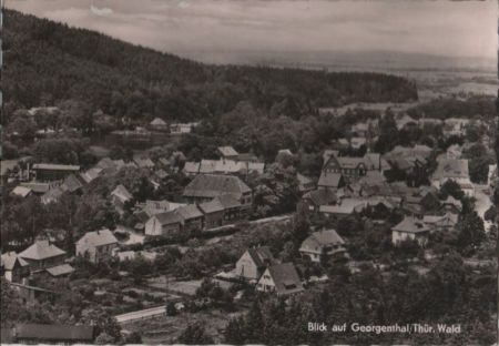 Georgenthal - Blick auf Ort - 1961 Georgenthal - Blick auf Ort - 1961