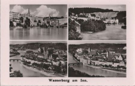 Wasserburg am Inn - 4 Teilbilder - ca. 1960 Wasserburg am Inn - 4 Teilbilder - ca. 1960
