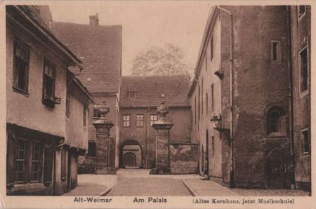 Weimar - Am Palais, Altes Kornhaus, jetzt Musikschule - ca. 1935 Weimar - Am Palais, Altes Kornhaus, jetzt Musikschule - ca. 1935