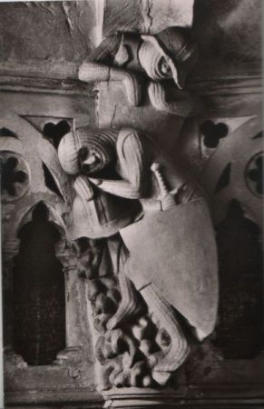 Konstanz - Basilika, Wächterfiguren - ca. 1950 Konstanz - Basilika, Wächterfiguren - ca. 1950