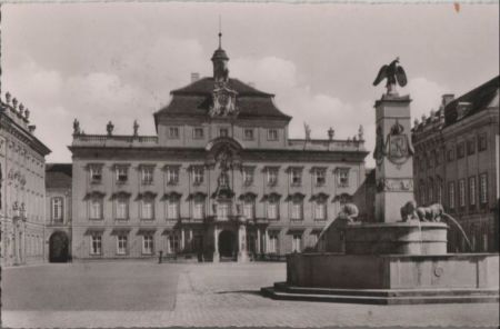 Ludwigsburg - Schloß, Mittlerer Schloßhof - 1959 Ludwigsburg - Schloß, Mittlerer Schloßhof - 1959
