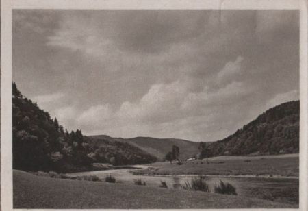 Wasserlauf im Tal - ca. 1955 Wasserlauf im Tal - ca. 1955