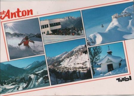 Österreich - St. Anton - mit 5 Bildern - ca. 1985 Österreich - St. Anton - mit 5 Bildern - ca. 1985