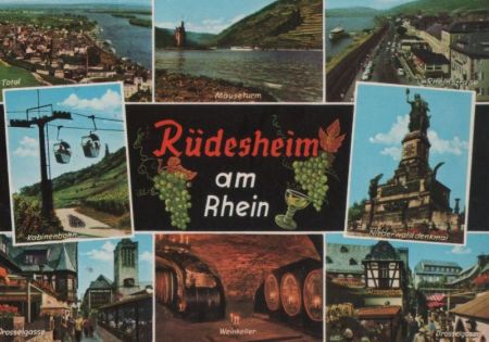 Rüdesheim - u.a. Niederwalddenkmal - 1973 Rüdesheim - u.a. Niederwalddenkmal - 1973