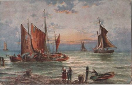Segelboote im Meer Segelboote im Meer