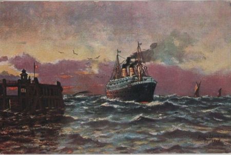 Schiff bei Wellengang Schiff bei Wellengang