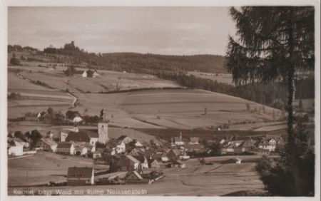 Regen - mit Ruine Neissenstein Regen - mit Ruine Neissenstein