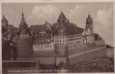 Heidelberg - Schloss, vor Zerstörung Heidelberg - Schloss, vor Zerstörung