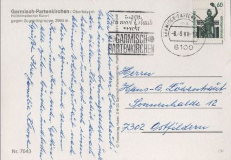 Garmisch-Partenkirchen - gegen Zugspitzgruppe