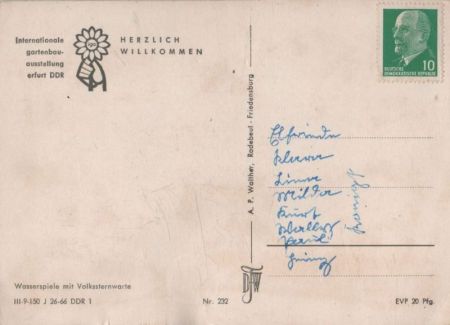 Erfurt - Wasserspiele mit Volkssternwarte