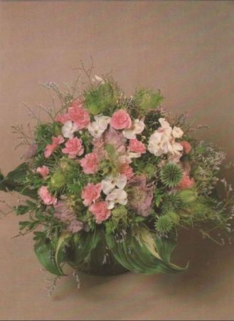 Phlox mit Kugeldisteln Arrangement Phlox mit Kugeldisteln Arrangement