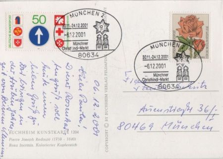 Rosa Inermis Kunstkarte Rosa Inermis Kunstkarte