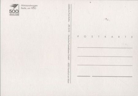 Postauto Männer in Uniform