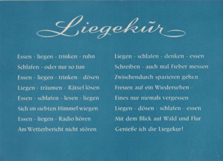 Liegekur Tätigkeiten Liegekur Tätigkeiten