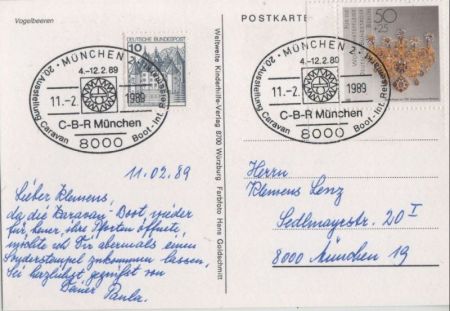 Vogelbeeren Sonderstempel Vogelbeeren Sonderstempel