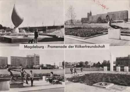 Magdeburg - Promenade der Völkerfreundschaft Magdeburg - Promenade der Völkerfreundschaft