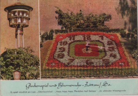 Zittau - Glockenspiel und Blumenuhr Zittau - Glockenspiel und Blumenuhr