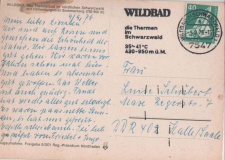 Bad Wildbad - von oben Bad Wildbad - von oben