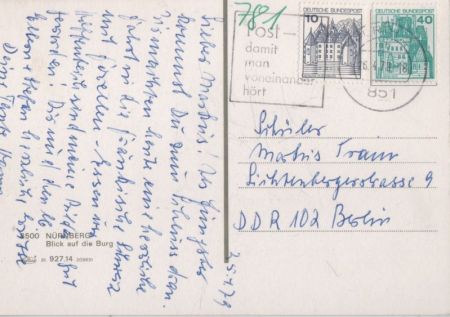 Nürnberg - Blick auf Burg