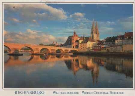 Regensburg - Brücke und Kirche Regensburg - Brücke und Kirche