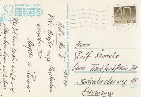 Amsterdam - Niederlande - bei Beleuchtung