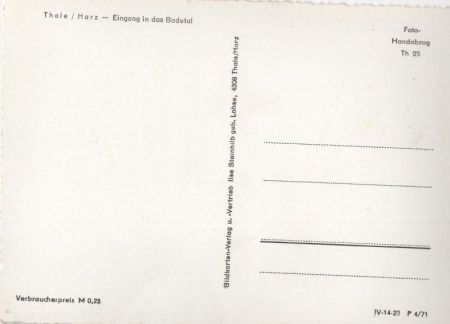 Thale - Eingang ins Bodetal