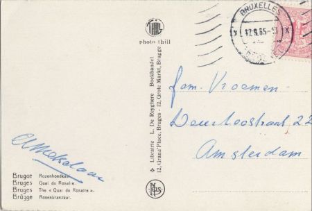 Brügge Bruges - Belgien - Rosenkranzkal