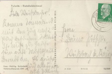 Pulsnitz - Rietscheldenkmal Pulsnitz - Rietscheldenkmal