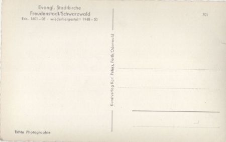 Freudenstadt - Evang. Stadtkirche
