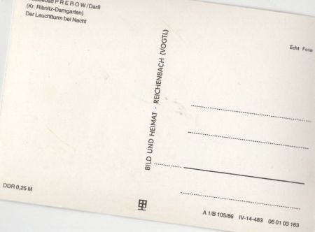 Prerow - Leuchtturm bei Nacht