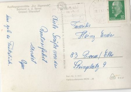 Sohland an der Spree - Ellersdorf - Gaststätte Jägersruh