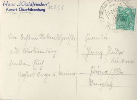 Oberbärenburg (OT von Altenberg) - Haus Waldfrieden Oberbärenburg (OT von Altenberg) - Haus Waldfrieden