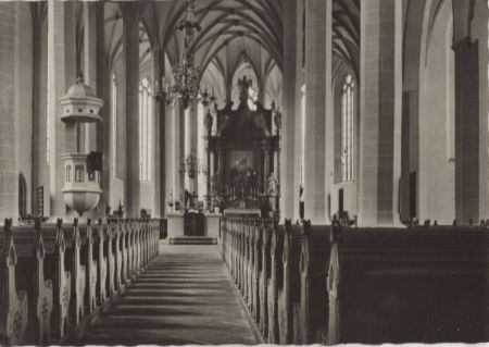 Bautzen - Dom, Mittelgang Bautzen - Dom, Mittelgang