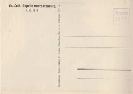 Altenberg-Oberbärenburg - Kapelle
