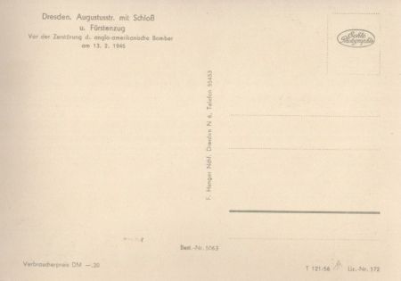Dresden - Augustusstraße mit Schloss