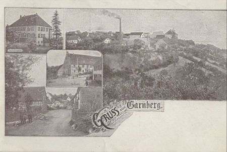 Garnberg (OT v. Künzelsau) - mit Schlössle und Schule Garnberg (OT v. Künzelsau) - mit Schlössle und Schule
