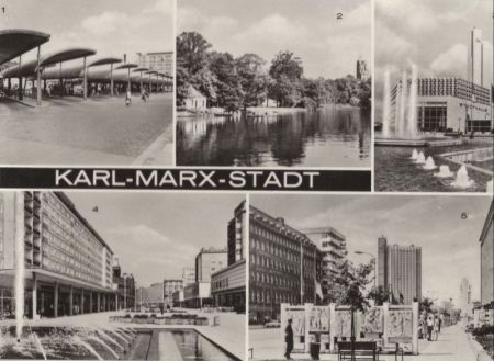 Karl-Marx-Stadt - 5 Bilder Karl-Marx-Stadt - 5 Bilder