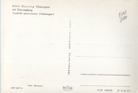 Altenberg-Geising - mit Geisingberg