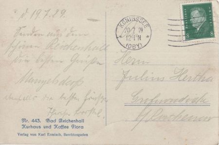 Bad Reichenhall - Kurhaus und Kaffee Flora